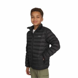 NWOT Eddie Bauer Boy Girl black Packable puffer storm repel 650 fill Medium 7/8